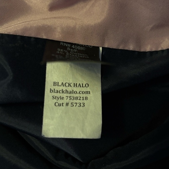 New BLACK HALO Hibiscus Coast Floral Sheath Dress Size 8 - Picture 7 of 7